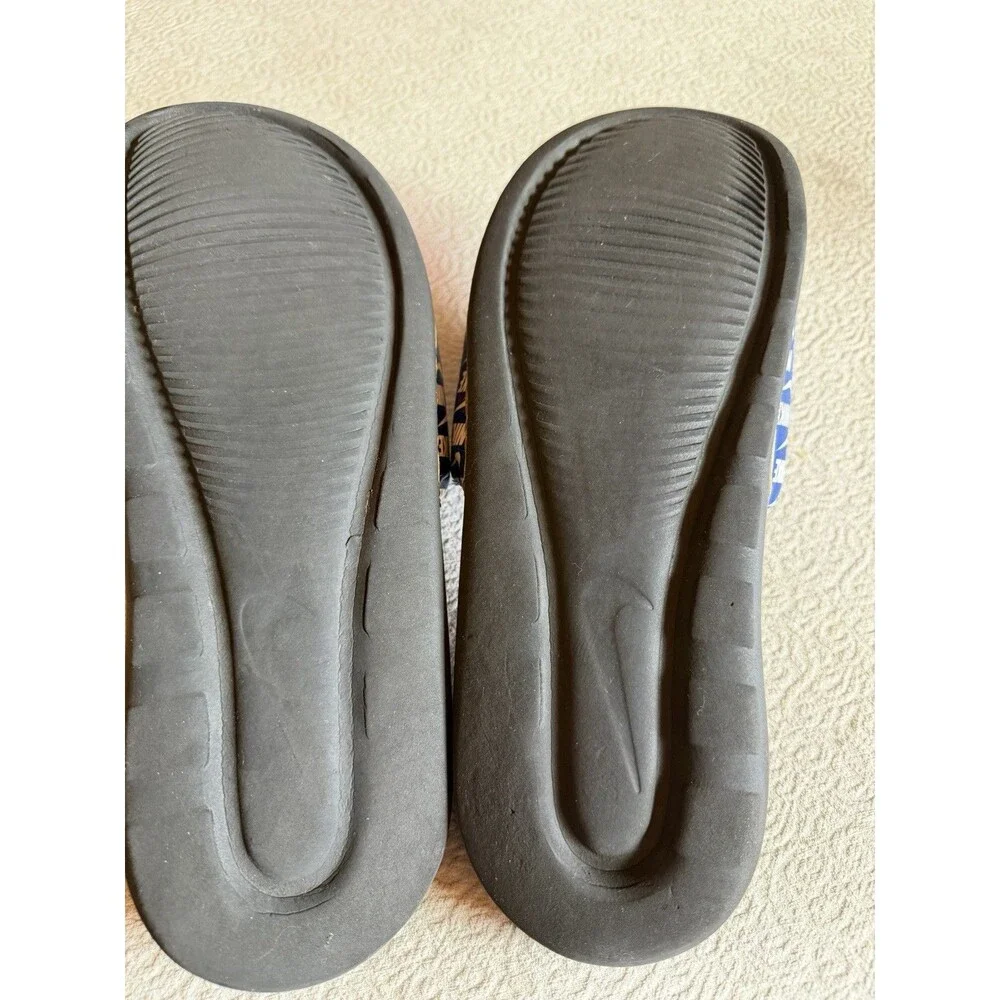 Nike Slippers Mens Size 12 Blue Victori One Slide Print Sandals